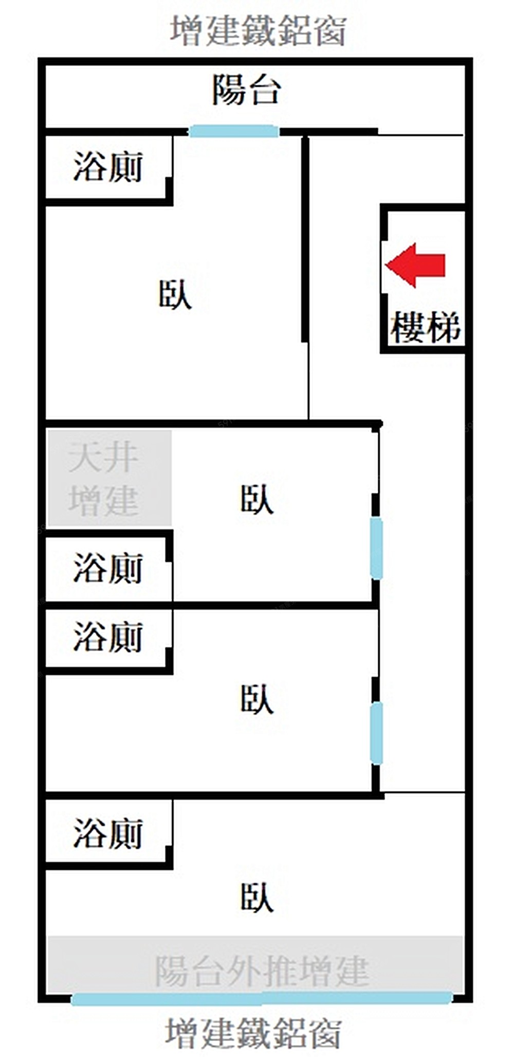 穩定收租❤️後站金融星巴克超值四房❤️獨梯獨戶好管理,照片 10
